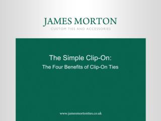 The Simple Clip-On: The Four Benefits of Clip-On Ties