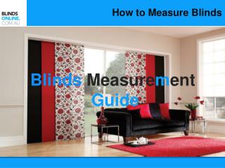 How to Measure Blinds