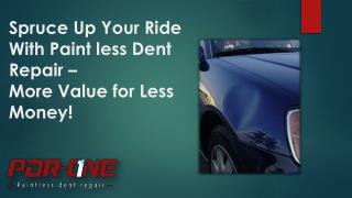 Spruce Up Your Ride With Paintless Dent Repair.
