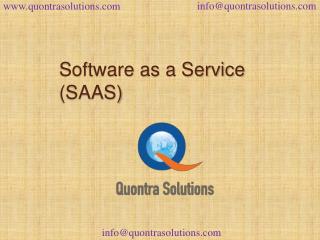 Saas overview by quontra solutions