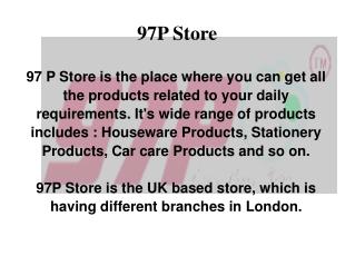 Housewares Products , Car Care Products -97Pstores Ltd