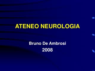 ATENEO NEUROLOGIA