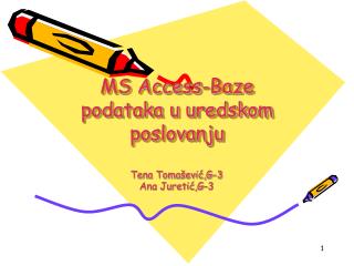 MS Access-Baze podataka u uredskom poslovanju