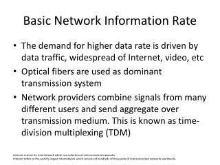 Basic Network Information Rate