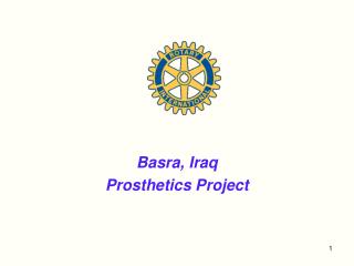 Basra, Iraq Prosthetics Project