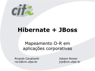 Hibernate + JBoss