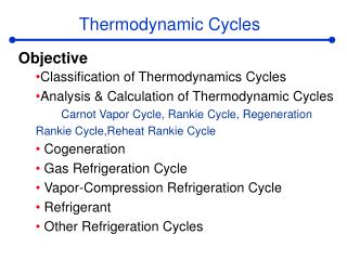 Thermodynamic Cycles