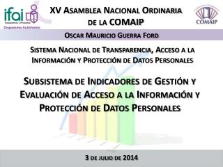 Sistema Nacional de Transparencia, Acceso a la Información y Protección de Datos Personales