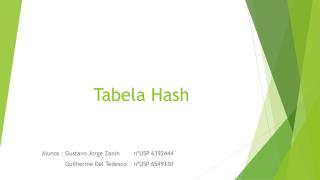 Tabela Hash