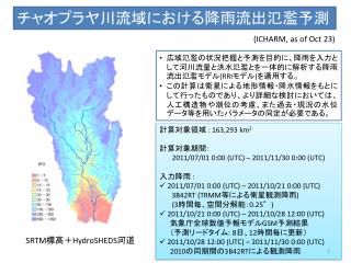 チャオプラヤ川流域における 降雨流出氾濫予測