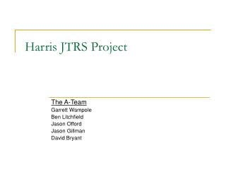 Harris JTRS Project