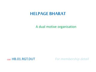 HELPAGE BHARAT