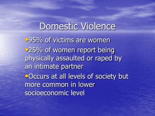 Domestic Violence