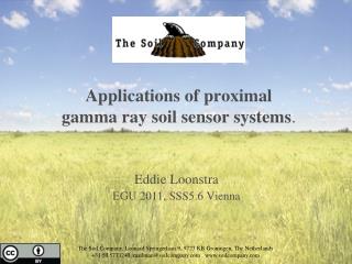 Applications of proximal gamma ray soil sensor systems .