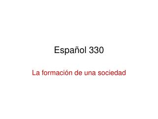 Español 330