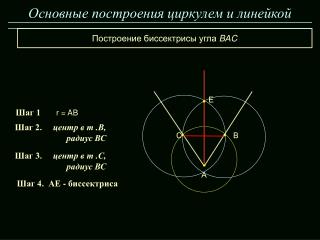 Основные построения циркулем и линейкой