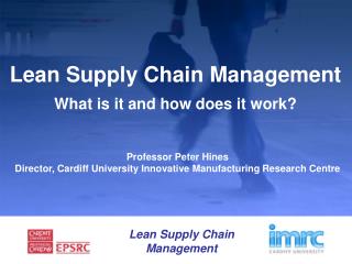 Lean Supply Chain Management