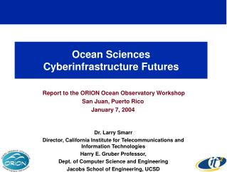 Ocean Sciences Cyberinfrastructure Futures