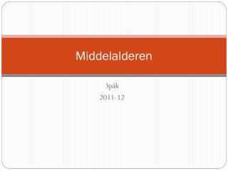 Middelalderen