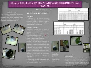 Qual a influência da temperatura no crescimento das plantas ?