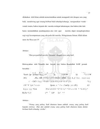 ' 23 dilakukan oleh Islam adalah memerintahkan untuk menggauli istri dengan cara yang