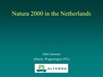 Natura 2000 in the Netherlands