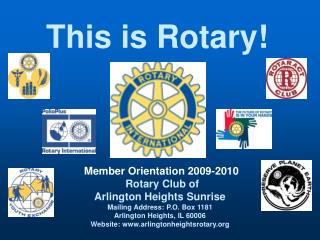This is Rotary!