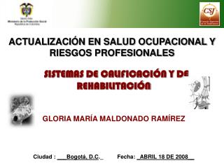 ACTUALIZACIÓN EN SALUD OCUPACIONAL Y RIESGOS PROFESIONALES