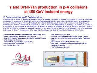 and Drell-Yan production in p-A collisions at 450 GeV incident energy