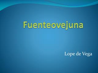 Fuenteovejuna