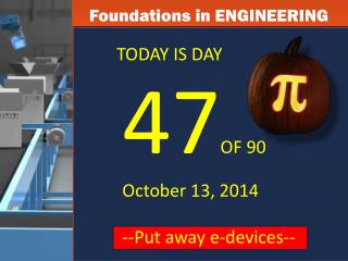 Foundations in ENGINEERING