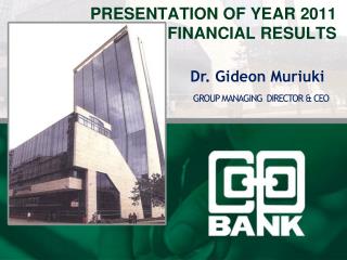 PRESENTATION OF YEAR 2011 FINANCIAL RESULTS