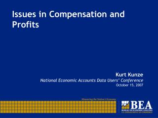 Issues in Compensation and Profits
