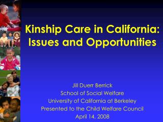 Kinship Care in California: Issues and Opportunities