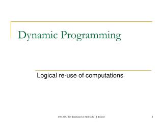 Dynamic Programming