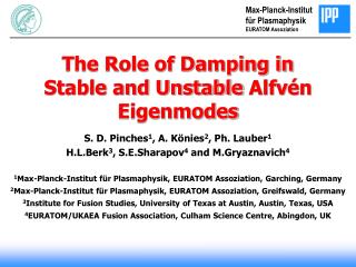 The Role of Damping in Stable and Unstable Alfv én Eigenmodes