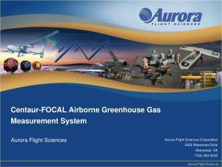 Centaur-FOCAL Airborne Greenhouse Gas Measurement System