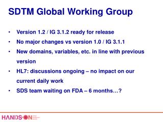SDTM Global Working Group