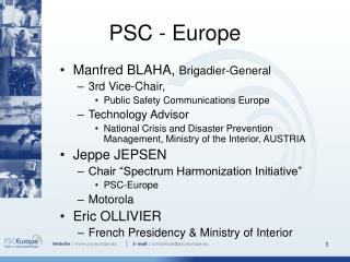 PSC - Europe