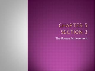 Chapter 5 Section 3