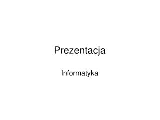 Prezentacja