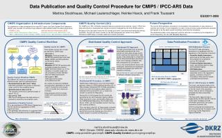 Data Publication and Quality Control Procedure for CMIP5 / IPCC-AR5 Data