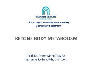 KETONE BODY METABOLISM