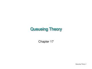 Queueing Theory