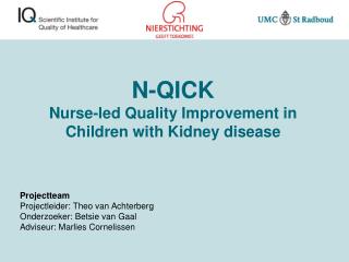 N-QICK Nurse-led Quality Improvement in Children with Kidney disease