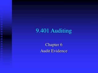 9.401 Auditing