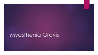 Myasthenia Gravis