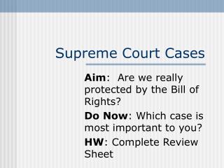 Supreme Court Cases