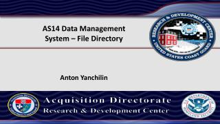 AS14 Data Management System – File Directory Anton Yanchilin