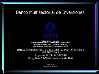 Banco Multisectorial de Inversiones